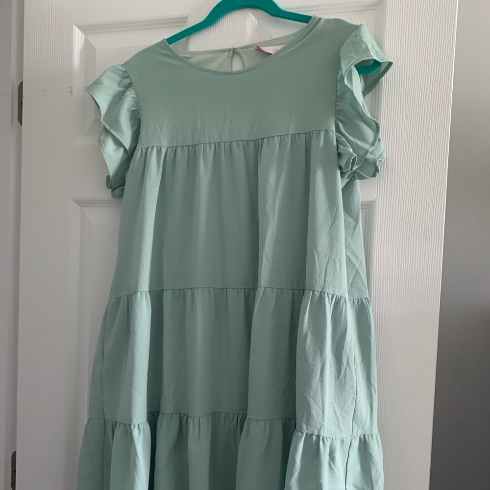 Pink lily sage dress